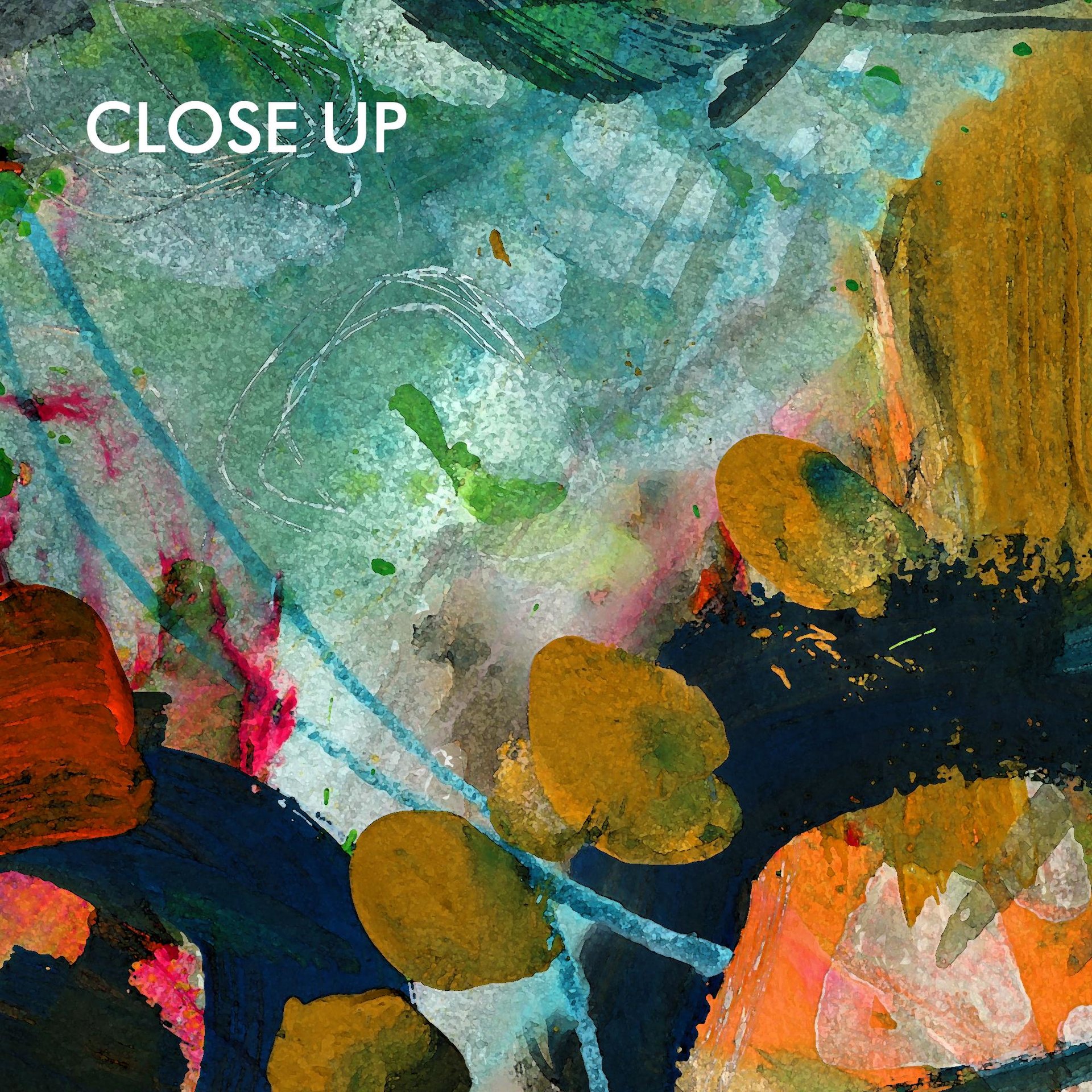 Urban Modern Art Shower Curtain close up detail