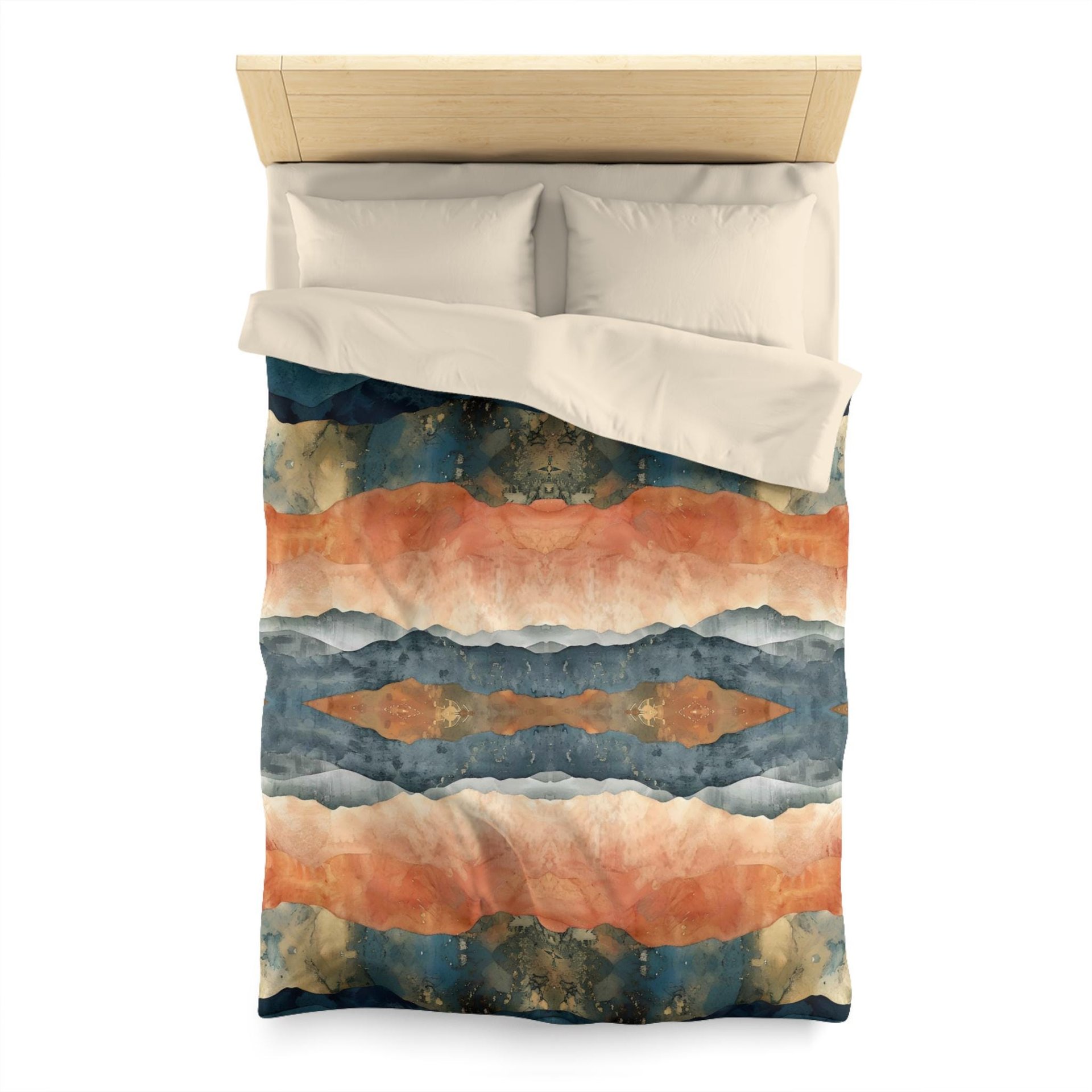 Abstract Stripes Boho duvet cover twin