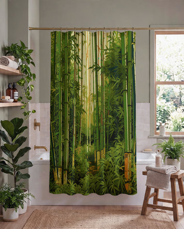 Bamboo Forest Shower Curtain