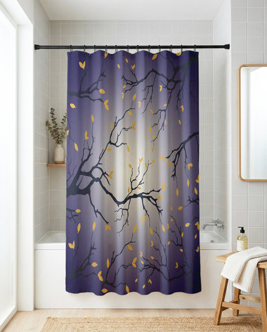 Moonlit Sky Shower Curtain