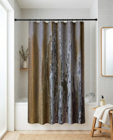 Modern Industrial Shower Curtain