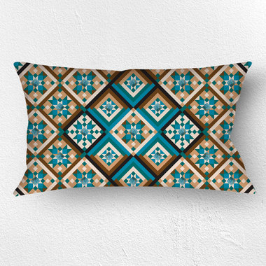 Southwestern Lumbar Pillow, Diamond Pattern