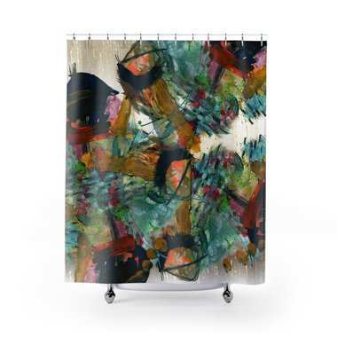 Urban Modern Art Shower Curtain